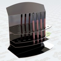 Акрилова підставка під косметичні олівці