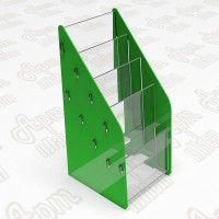 Підставка під брошури на 4 яруси. Формат 1/3 А4 - 105x210мм