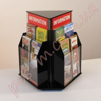 Информационные подставки на 12 секций. Формат 1/3 А4-105x210мм