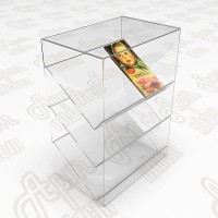 Пластикова вітрина на 3 полки.