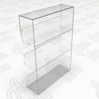 Вітрина демонстраційна на 3 пластикові полиці.
